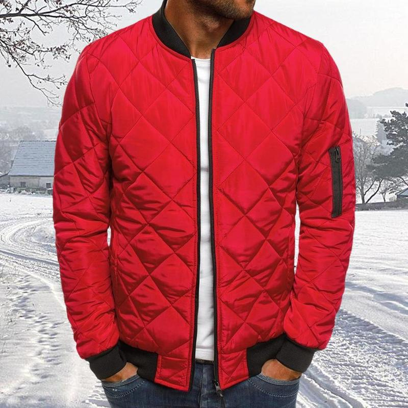 Men's Quilted Bomber Jacket - Nobilia.One
